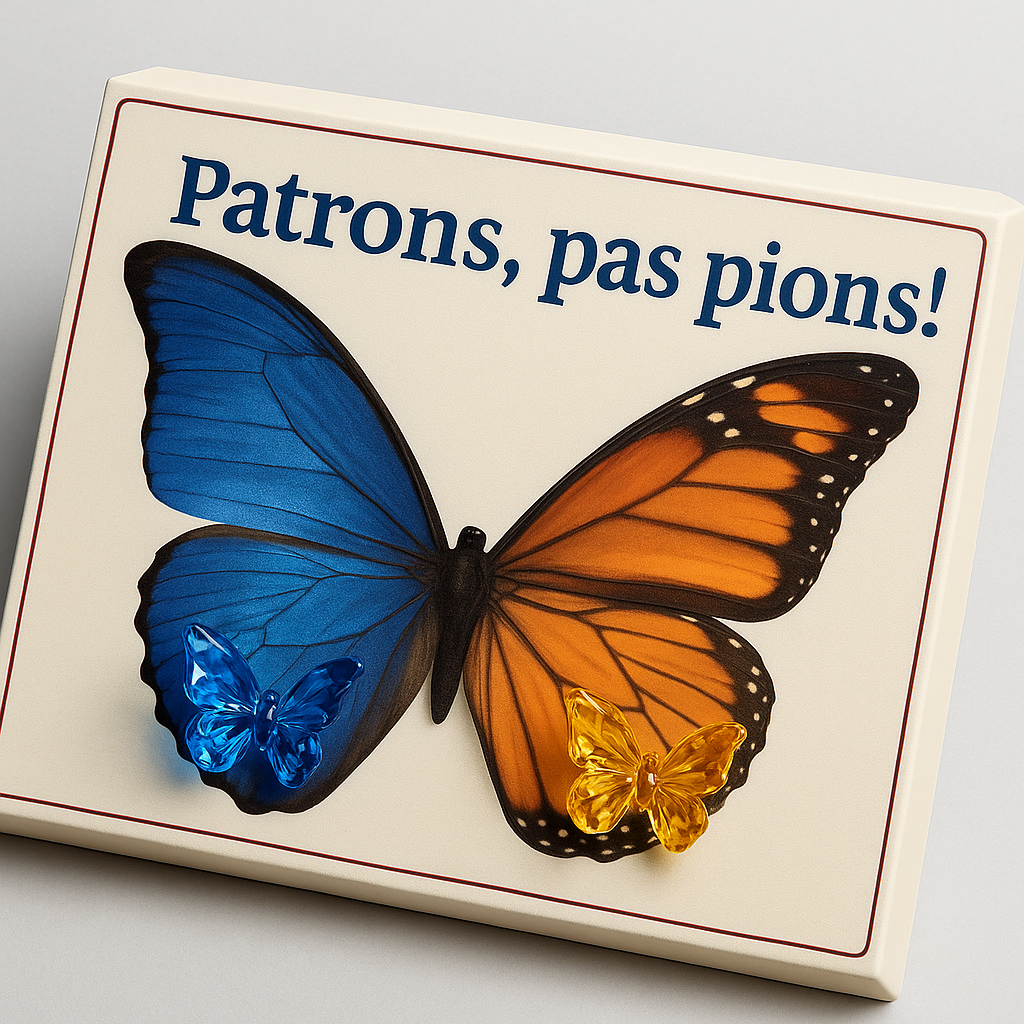 Patrons, pas Pions !
